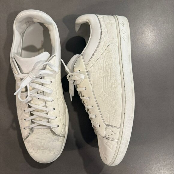 Mens LOUIS VUITTON Luxembourg Monogram Sneakers Size 10 - Picture 1 of 4